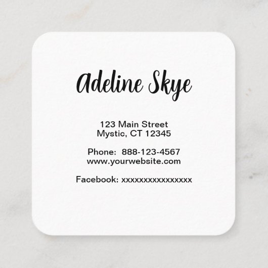 Visitekaartje (Achterkant)