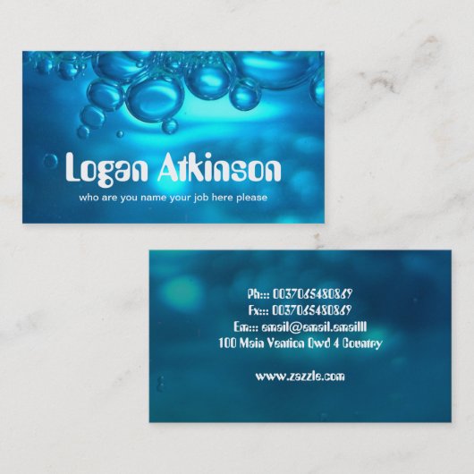 visitekaartje (Voorkant / Achterkant)