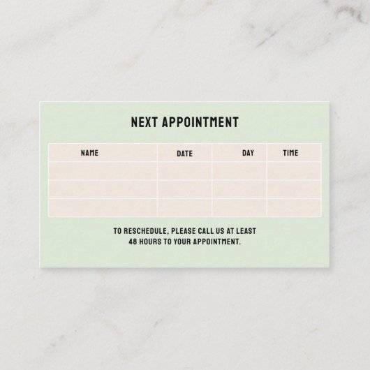 Visitekaartje (Achterkant)