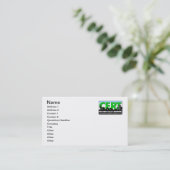 Visitekaartje (Staand voorkant)