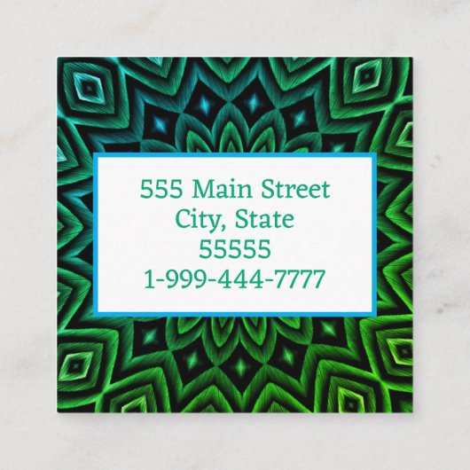 Visitekaartje (Achterkant)