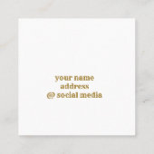 Visitekaartje (Achterkant)