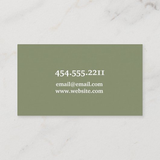 Visitekaartje (Achterkant)