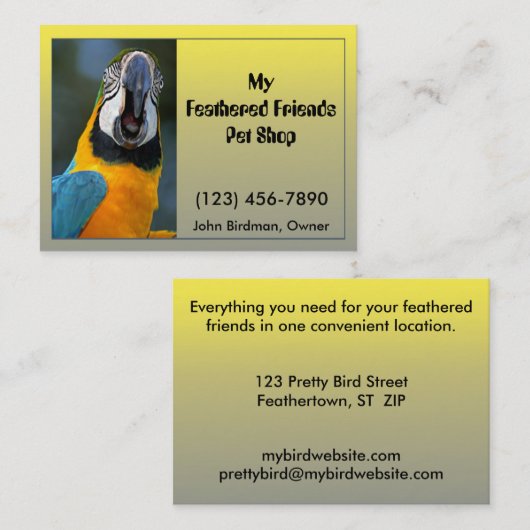 Visitekaartje (Voorkant / Achterkant)