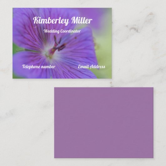 Visitekaartje (Voorkant / Achterkant)