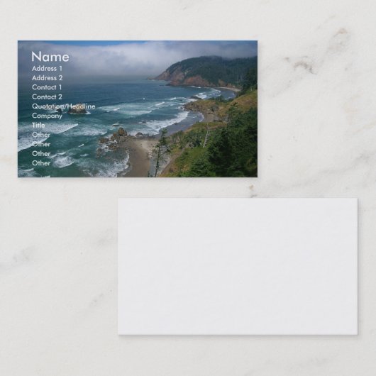  visitekaartje (Voorkant / Achterkant)