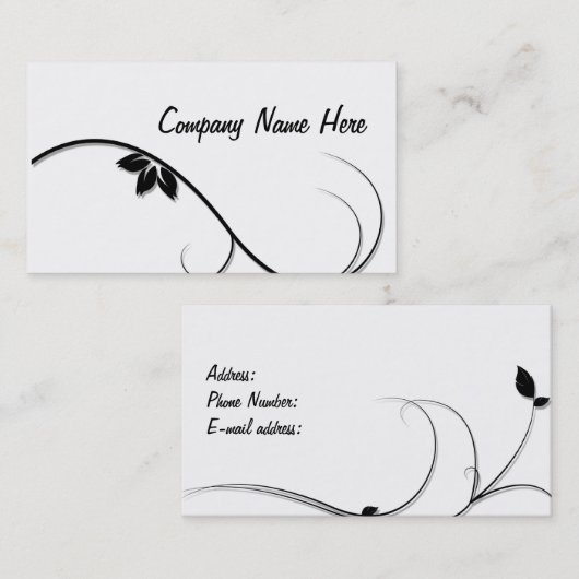 visitekaartje (Voorkant / Achterkant)