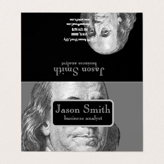 Visitekaartje (Buitenkant ongevouwen)