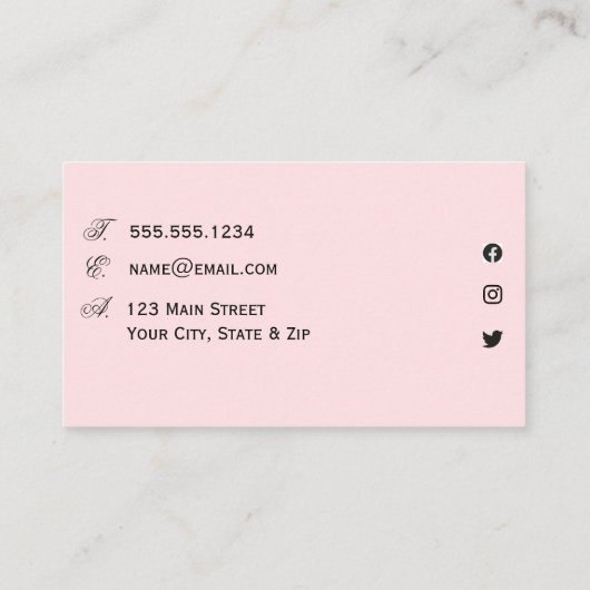 Visitekaartje (Achterkant)