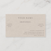 Visitekaartje (Achterkant)