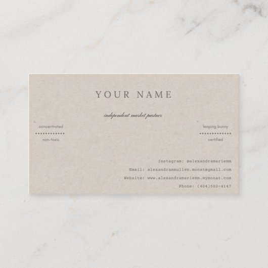 Visitekaartje (Achterkant)