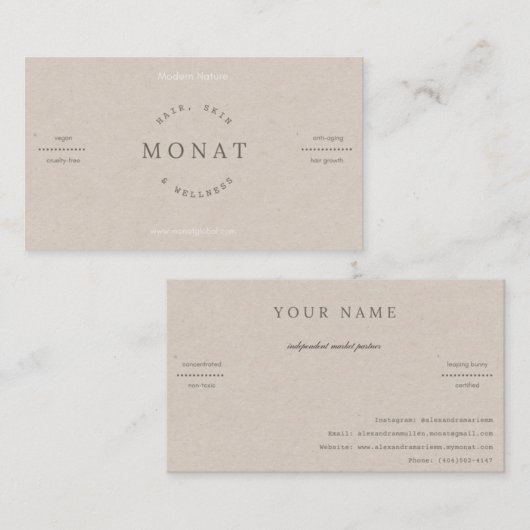 Visitekaartje (Voorkant / Achterkant)