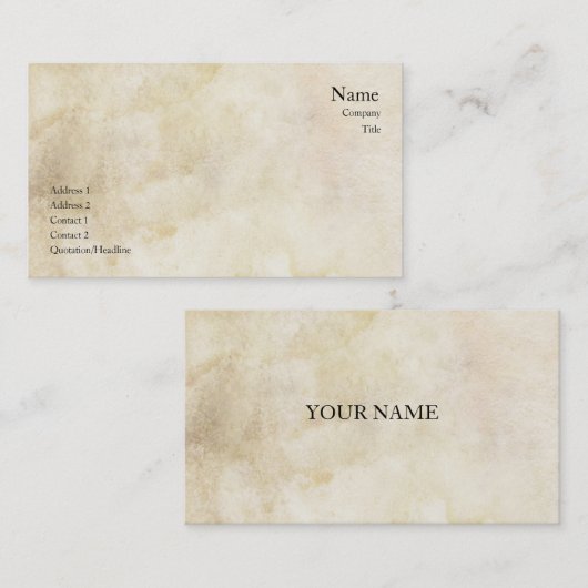  Visitekaartje (Voorkant / Achterkant)