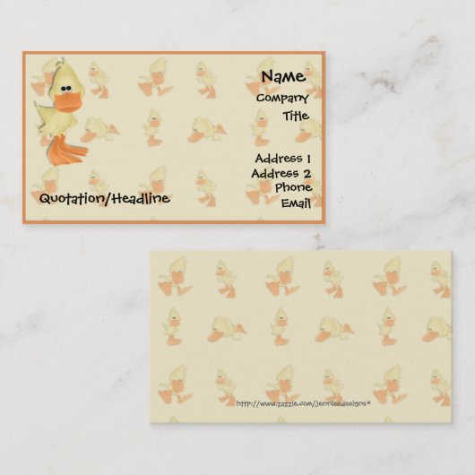 Visitekaartje (Voorkant / Achterkant)