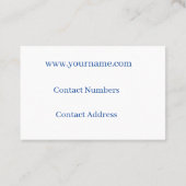 Visitekaartje (Achterkant)