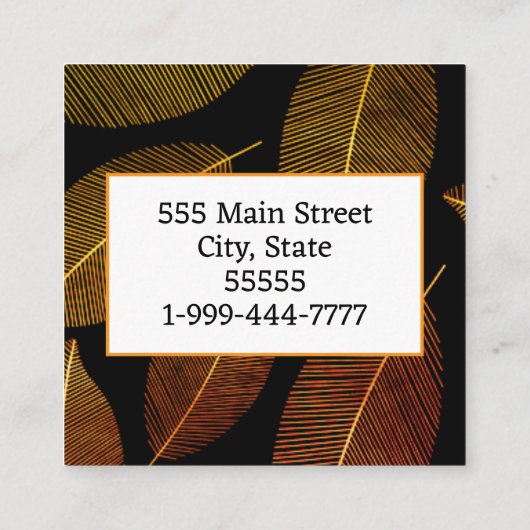 Visitekaartje (Achterkant)