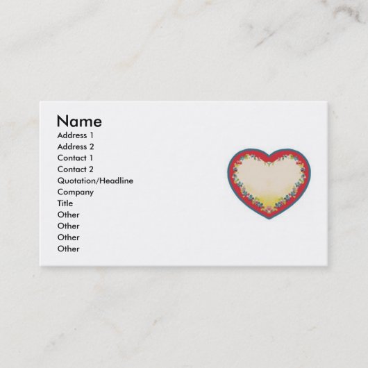 Visitekaartje (Voorkant)