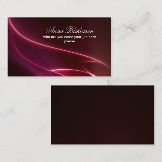 visitekaartje (Voorkant / Achterkant)