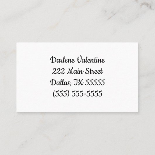 Visitekaartje (Achterkant)