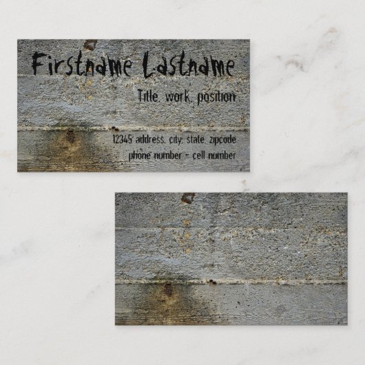 Visitekaartje (Voorkant / Achterkant)