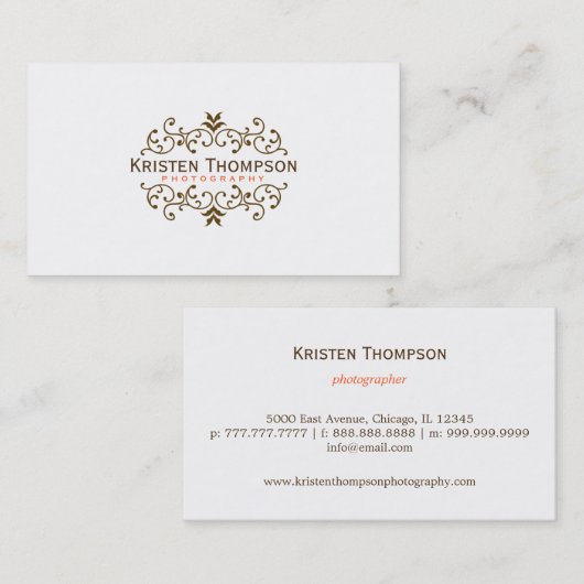  Visitekaartje (Voorkant / Achterkant)