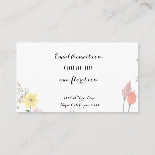 visitekaartje (Achterkant)