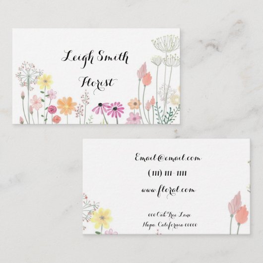 visitekaartje (Voorkant / Achterkant)