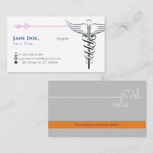 Visitekaartje (Voorkant / Achterkant)