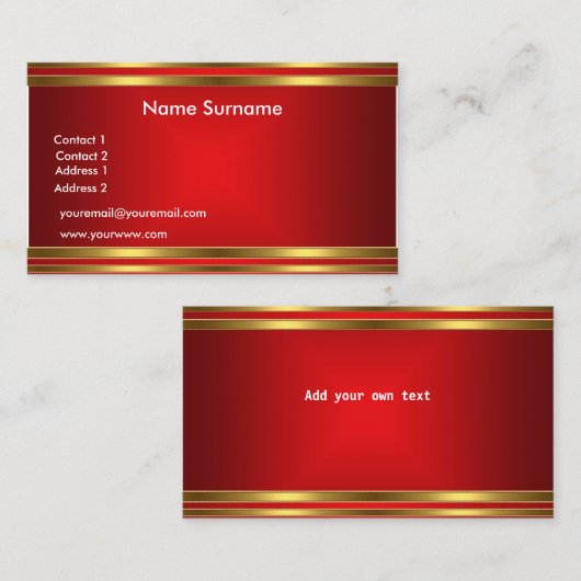 Visitekaartje (Voorkant / Achterkant)