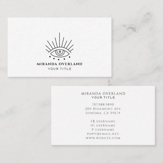 Visitekaartje (Voorkant / Achterkant)