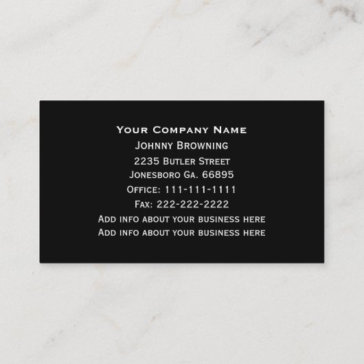 Visitekaartje (Achterkant)