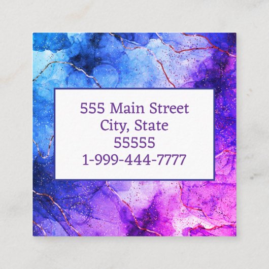 Visitekaartje (Achterkant)