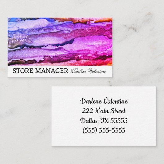 Visitekaartje (Voorkant / Achterkant)