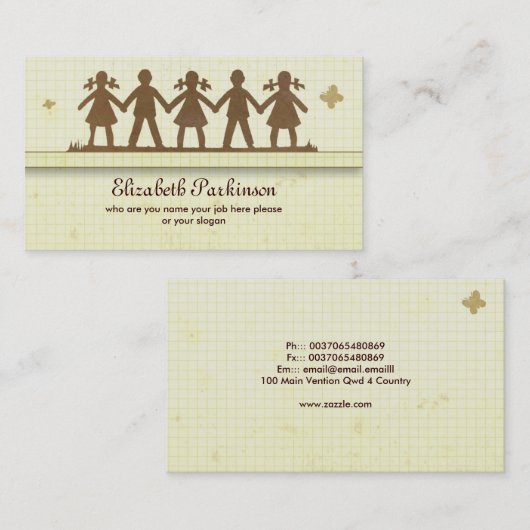 visitekaartje (Voorkant / Achterkant)