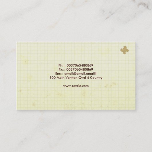 visitekaartje (Achterkant)