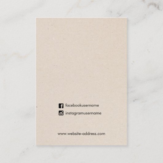 Visitekaartje (Achterkant)