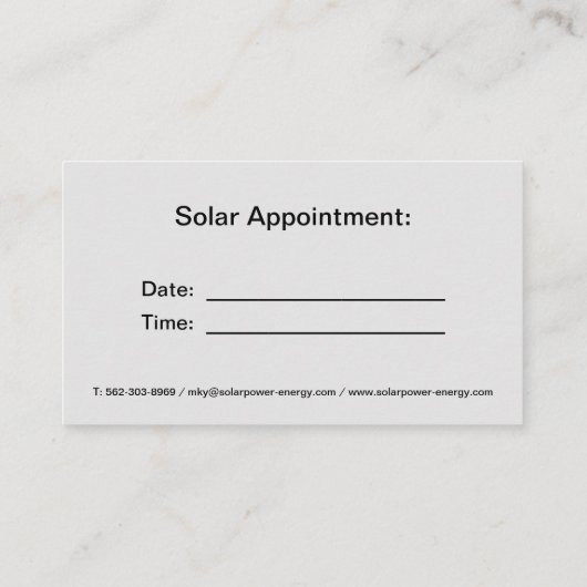 Visitekaartje (Achterkant)