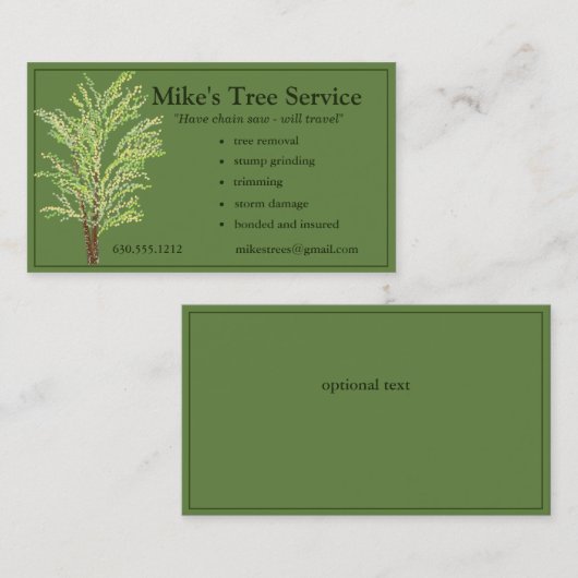 Visitekaartje (Voorkant / Achterkant)