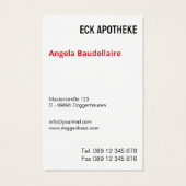 Visitekaartje (Achterkant)