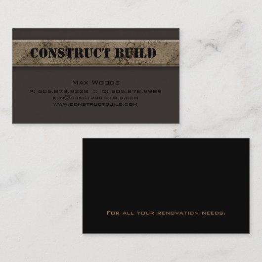 Visitekaartje (Voorkant / Achterkant)