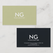 visitekaartje 001a - Dame Elegance, goud/zwart (Voorkant / Achterkant)