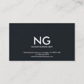 visitekaartje 001a - Dame Elegance, goud/zwart (Achterkant)