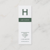 visitekaartje 003 - Stijlvol, groen / wit (Achterkant)