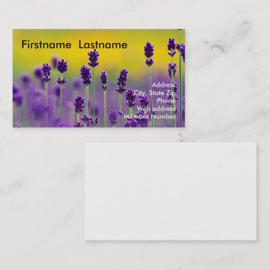 Visitekaartje 1 (Voorkant / Achterkant)