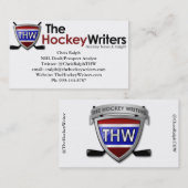 Visitekaartje 100 van de Hockey Writers (Voorkant / Achterkant)