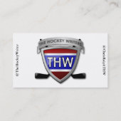 Visitekaartje 100 van de Hockey Writers (Achterkant)