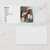 visitekaartje, 12 schriftelijke regels visitekaartje (Voorkant / Achterkant)