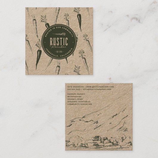 visitekaartje 1 | Rustic Rancher (Voorkant / Achterkant)