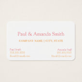 Visitekaartje - 2 namen (Voorkant)