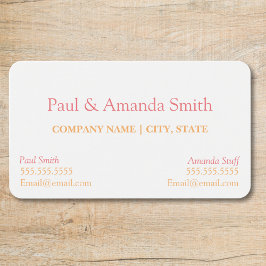 Visitekaartje - 2 namen